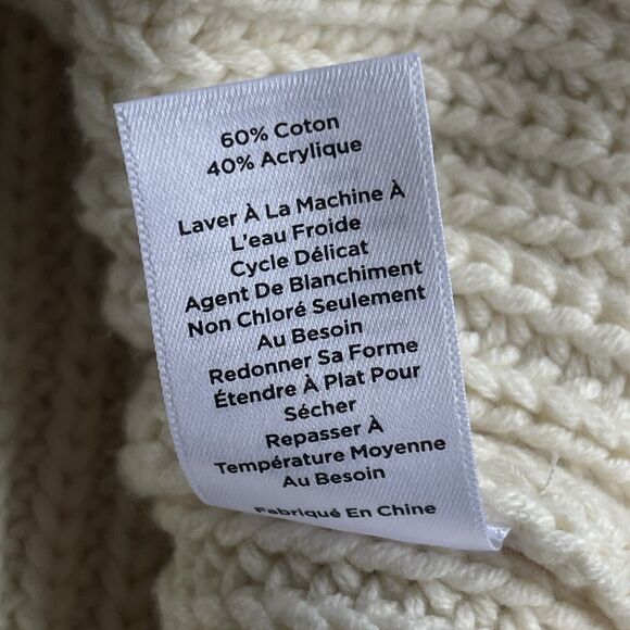 Haven Well Within Cable Knit Sweater Womens Extra Large XL Cream Chunky Winter - Picture 6 of 10